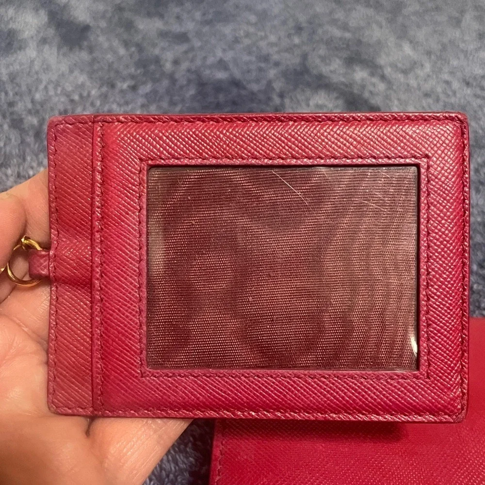 Prada Crimson Leather Wallet Set - Picture 7 of 13